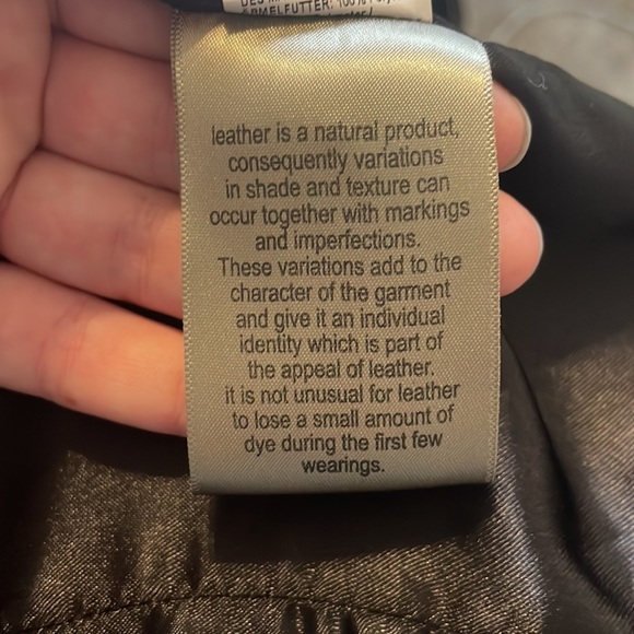 River Island US 6 UK 10 Brown Leather Jacket - Picture 9 of 11